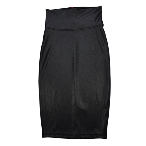 Spanx Leather-look Midi skirt, S - Picture 1 of 7